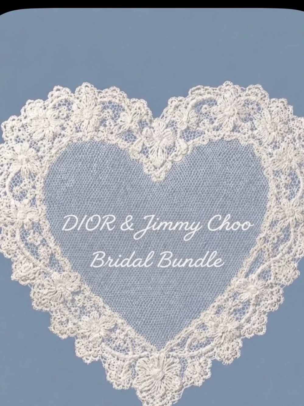 Jimmy Choo White Lace Heart Wall Art